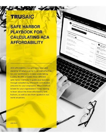 Safe Harbor Playbook for Calculating ACA Affordability 2023 Edition