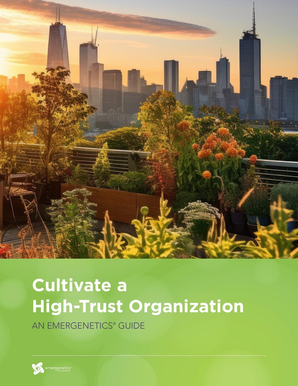 Cultivate a High-Trust Organization