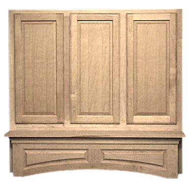 Decorative Mantle for Wooden Hoods