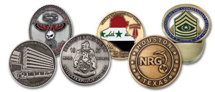 Custom Coins - Zinc, Pewter, Die-Cast, Die-Struck