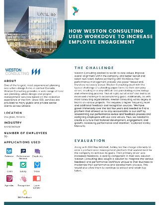 How Weston Consulting Used WorkDove To Increase Employee Engagement
