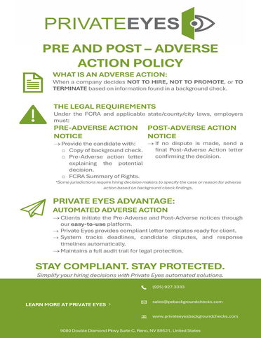 Pre and Post Adverse Action Policy 