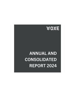 ANNUAL AND CONSOLIDATED REPORT 2024