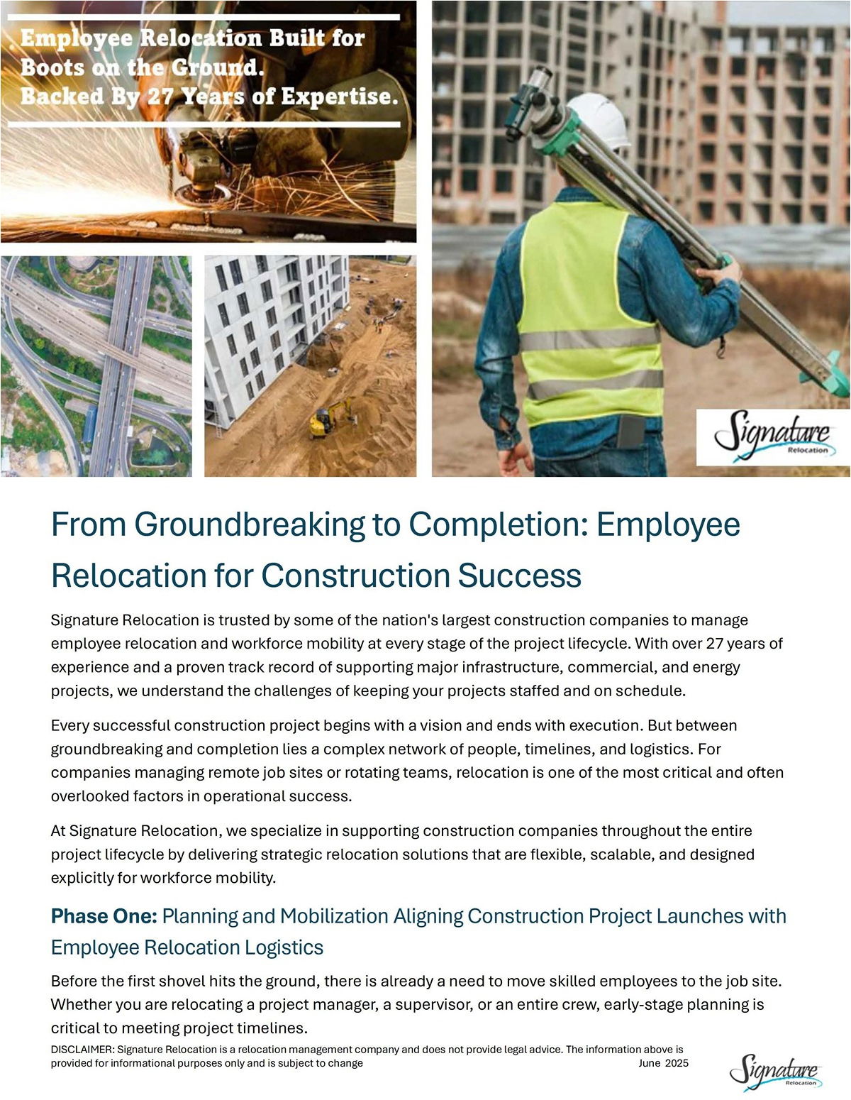 From Groundbreaking to Completion: Employee Relocation for Construction Success