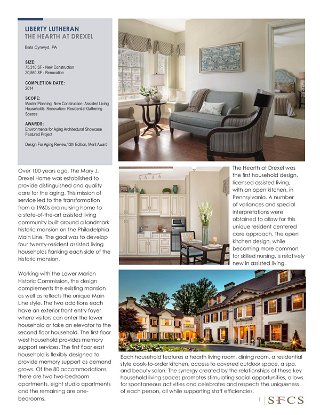 Reimagining Home – Innovative Assisted Living THE HEARTH AT DREXEL