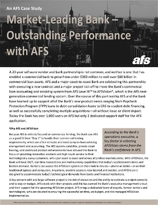 Case Study: Market-Leading Bank – Outstanding Performance with AFS