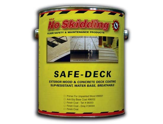 Safe Deck Anti Slip Coating for Exterior Wooden Decks 