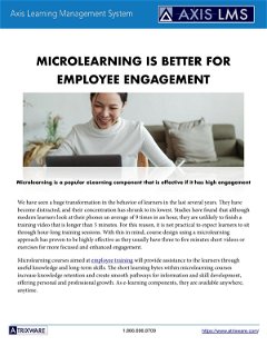 Microlearning is Better for Employee Engagement