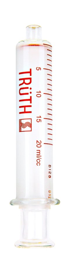 2ml TRUTH Glass Syringe  Wide Mouth, 0.2ml Graduation