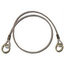 Dual Ring 6' Coated Wire Rope Anchor Sling
