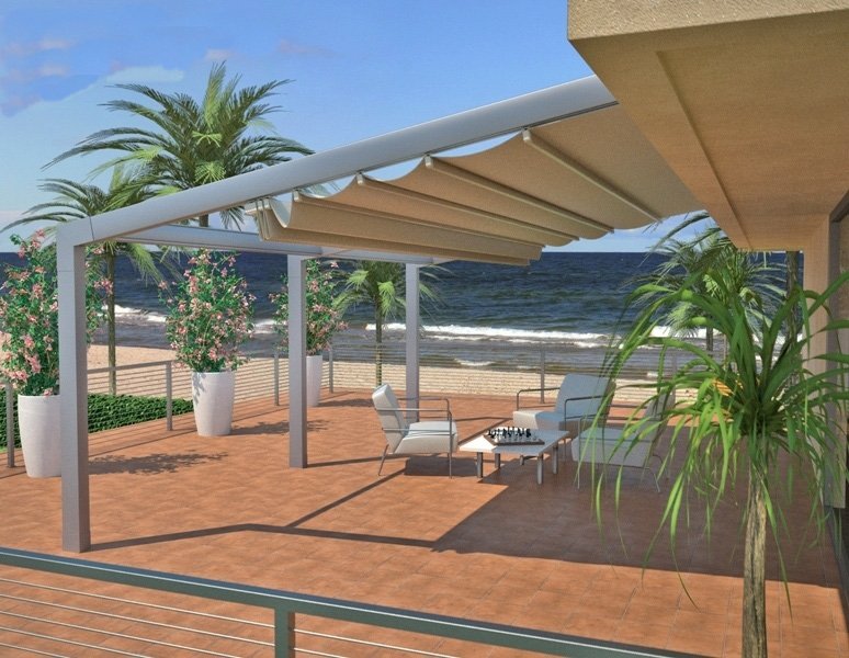 Retractable Pergola Roof