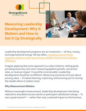 Measuring Leadership Development: Why It Matters and How to Set It Up Strategically