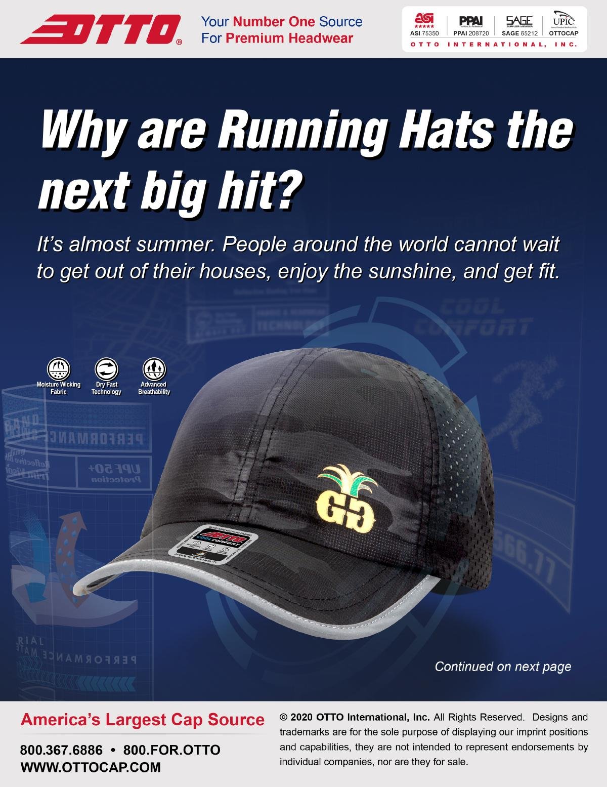 Why are Running Hats the next big hit?