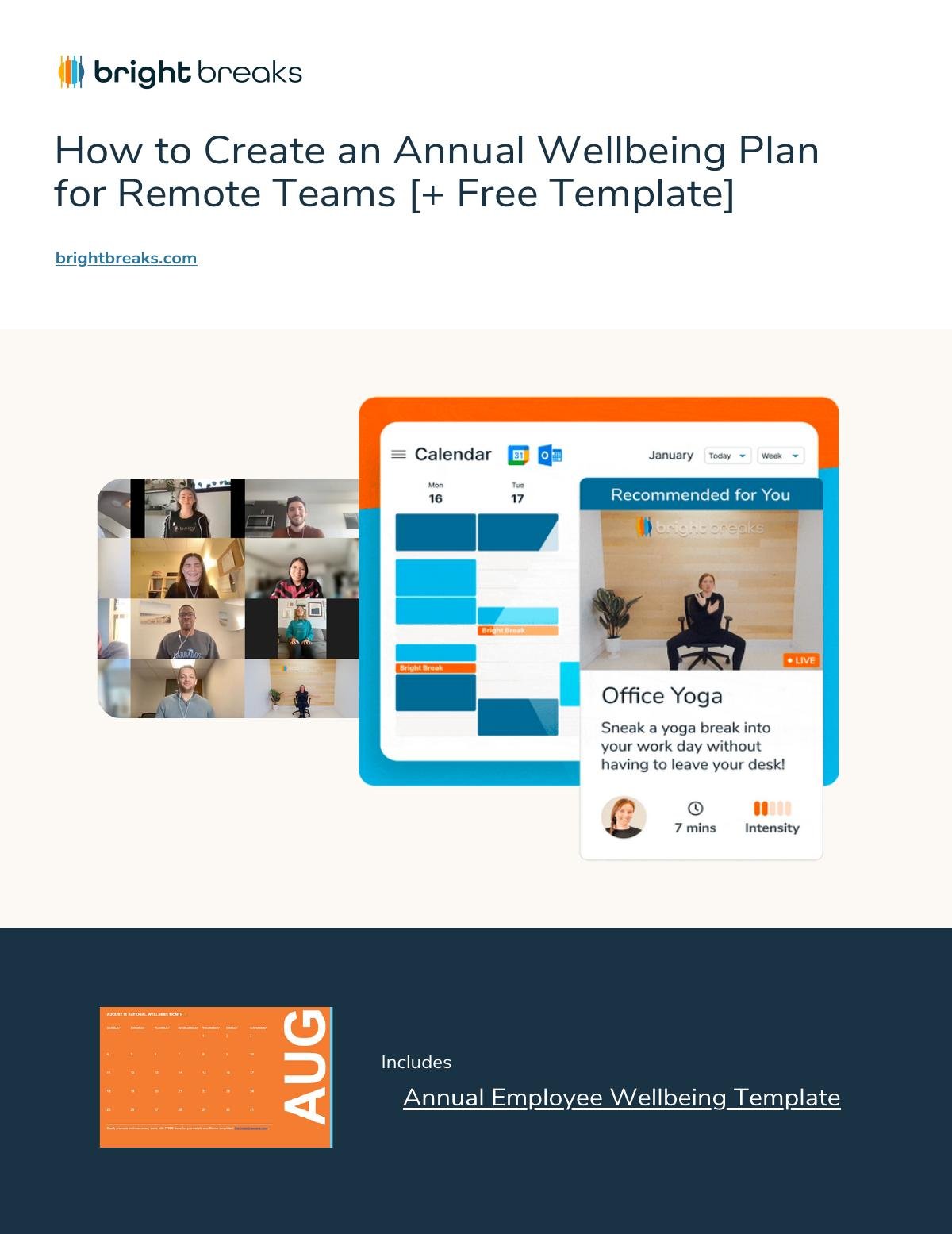 How to Create an Annual Wellbeing Plan for Remote Teams [+ Free Template]