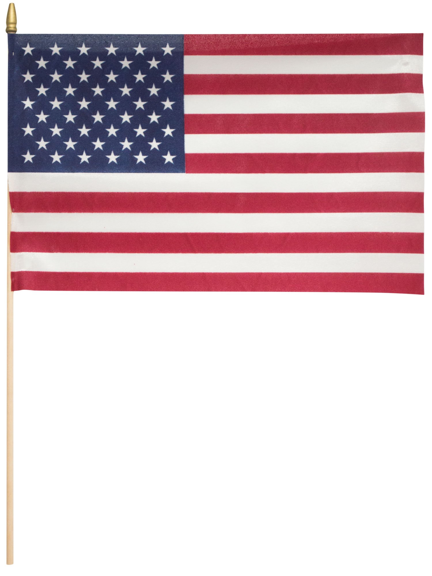 Raw Edge USA 12"x18" P/K Flag with 24" Dowel