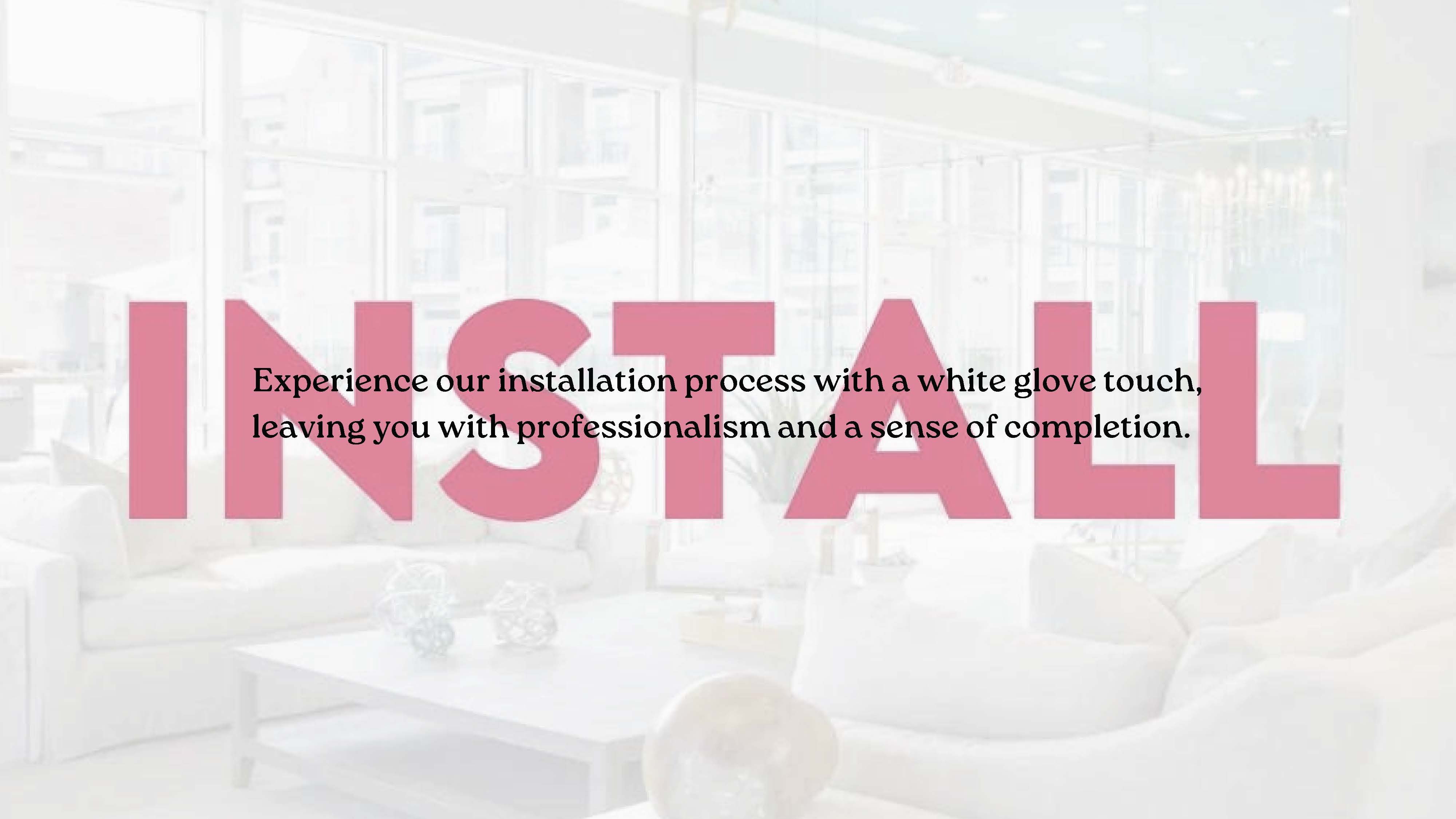Delivery & Installation
