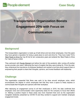 Case Study - Organization Boosts Engagement 20% with Focus on Communication