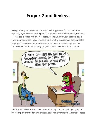 Proper Good Reviews 