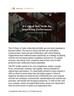 6 Critical Soft Skills for Improving Performance