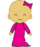 Solid Colors Baby Gowns - Mittens