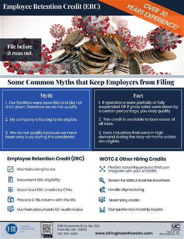 Employee Retention Credit: Some Common Myths that Keep Employers from Filing