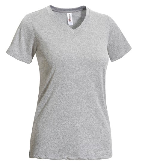AT 220 Women's Heather Gray V-Neck