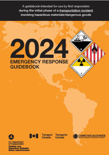 2024 Emergency Response Guidebook (Standard Bound Pocket Guide)