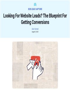 Looking for Website Leads? Here's the Blueprint