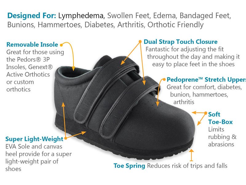 Pedors Classic MAX Stretch Shoes For Swollen Feet (MX600) (MX602) (MX605)(PAIR)