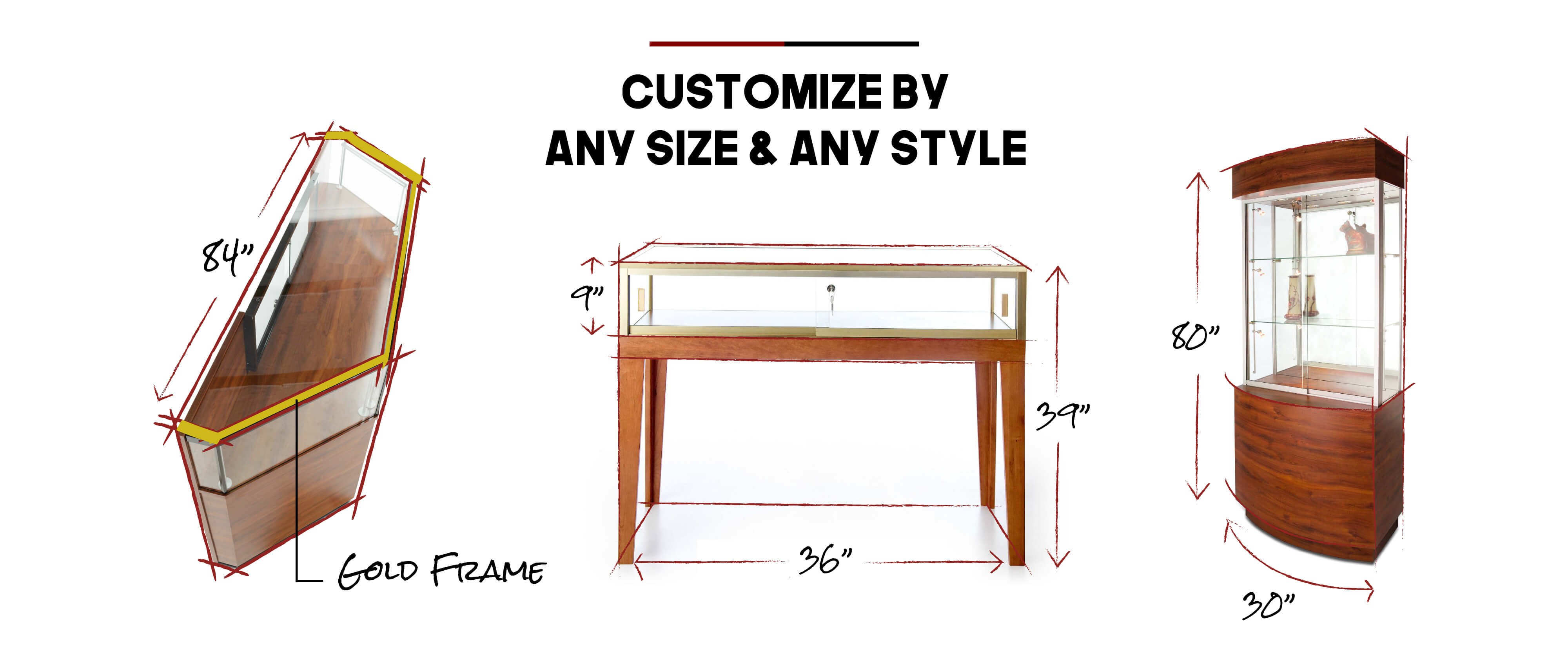 Custom Display Cases- Made in USA