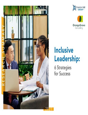 Inclusive Leadership: Six Strategies for Success