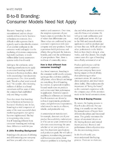 B2B Branding: Consumer Models Need Not Apply
