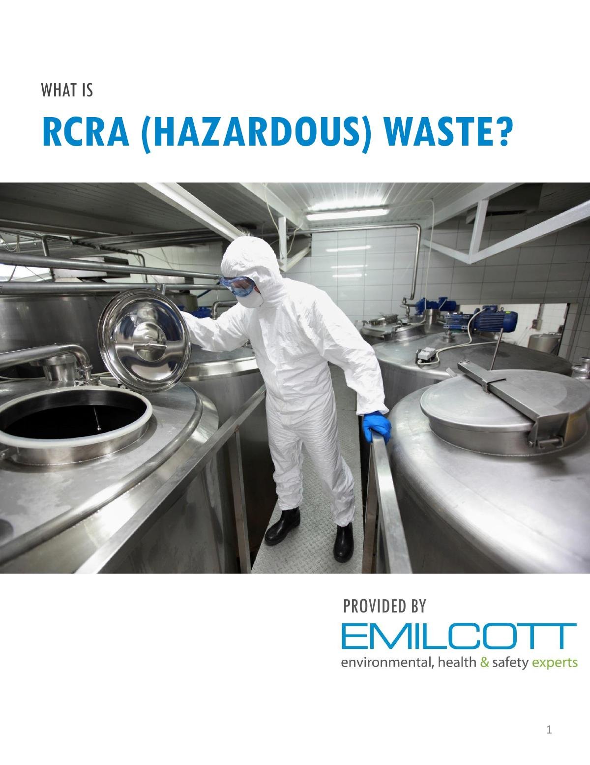Guide to Identifying RCRA (Hazardous) Waste