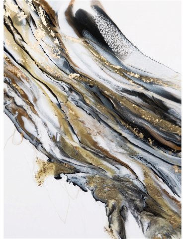 Bobwhite Abstract Resin Painting