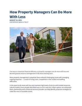 How Property Managers Can Do More With Less
