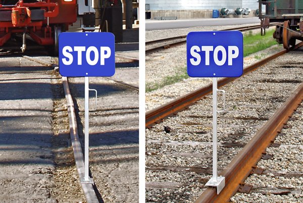 Magnetic Base Sign Holder For Exposed And Flush Rail