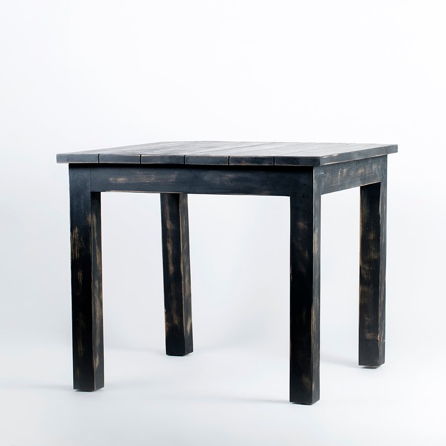Black Washed Parsons Table