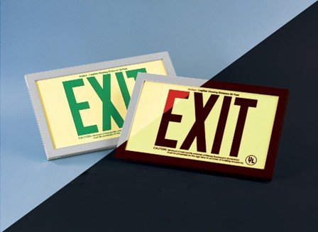 Photoluminescent EXIT Signs