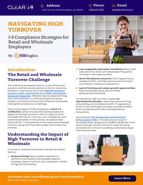 Navigating High Turnover: I-9 Compliance Strategies for Retail and Wholesale Employers