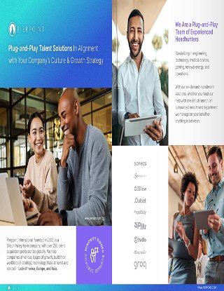 Plug-and-Play Talent Solutions In Alignment  with Your Company’s Culture & Growth Strategy