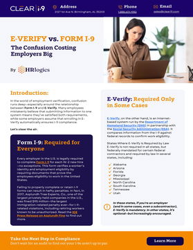E-Verify vs. Form I-9: The Confusion Costing Employers Big