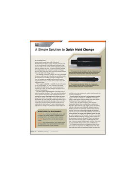 A Simple Solution to Quick Mold Change