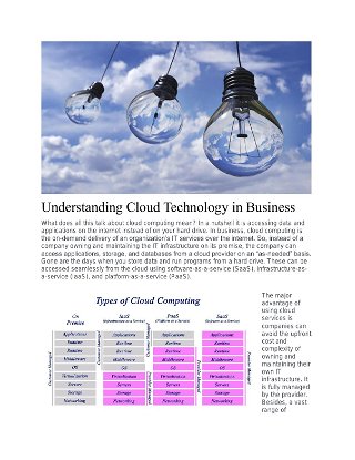 Understanding Cloud Technology in Business