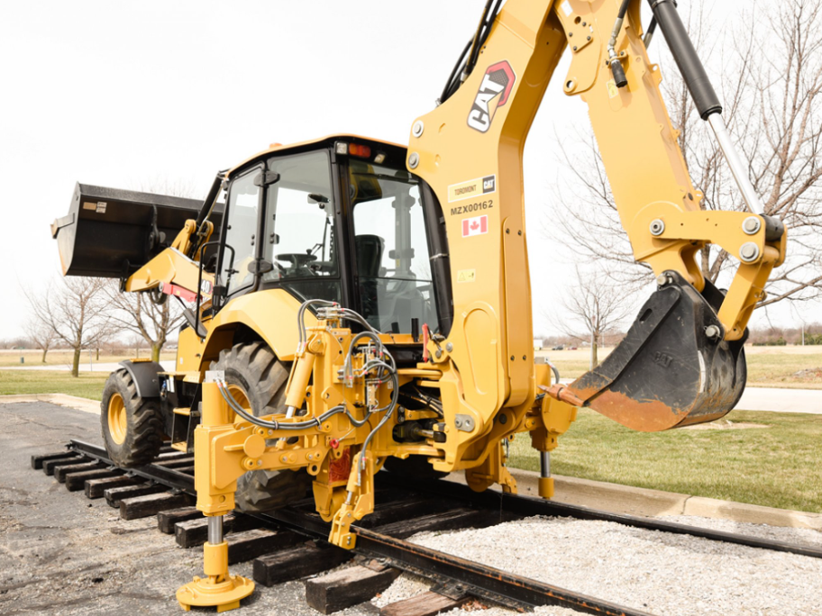 Backhoe Hydraulic Rail Gear - Parallel Out & Downs