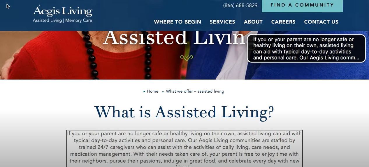 Before and After: 20th Century Web Accessibility VS 21st Century Digital Inclusion For Aegis Living