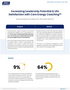 Increasing Leadership Potential & Life Satisfaction Infographics