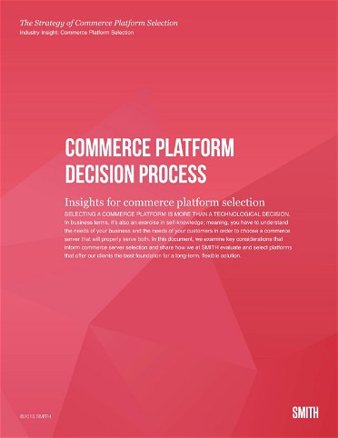Commerce Platform Selection Process