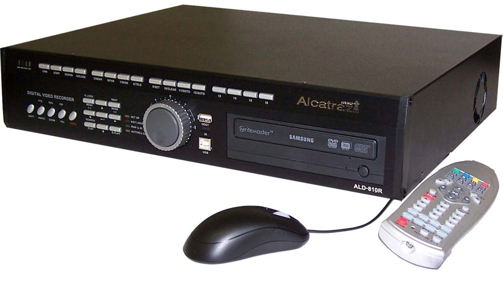 ALD-810R 8 Channel DVR, RJ-11, BNC, VGA, Internet, H.264, 500GB