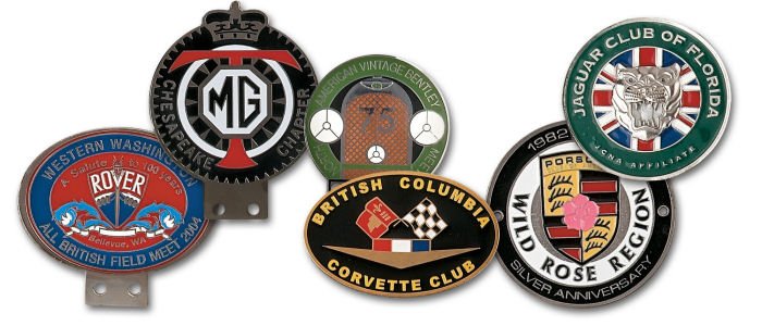 Custom Automobile Badges - Gold Plated