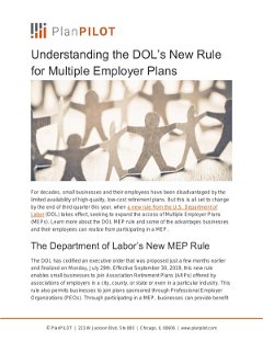 Understanding the DOL’s New Rule for Multiple Employer Plans
